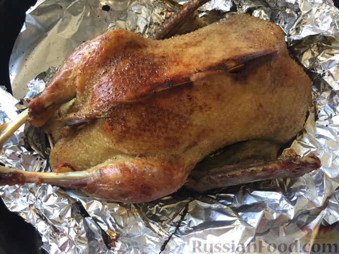 Дикая утка, запеченная в духовке - пошаговый рецепт с фото