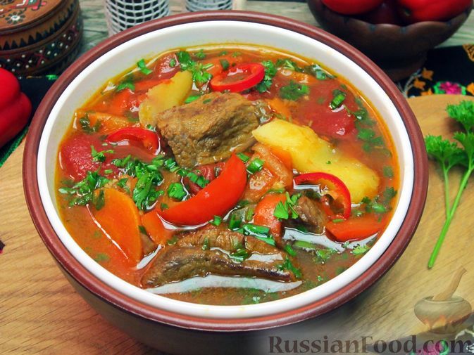 Рецепт приготовления ароматного супа шурпа из говядины