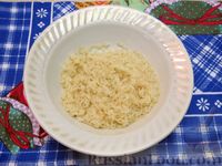 Фото приготовления рецепта: Рисовый суп с курицей и баклажанами - шаг №7