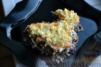 Фото приготовления рецепта: Новогодний салат с языком и грибами «Весёлая крыса» - шаг №21
