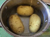 Фото приготовления рецепта: Картофель, запеченный с ветчиной и шампиньонами - шаг №2