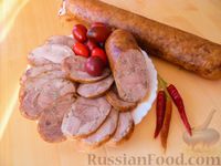 Фото к рецепту: Домашняя колбаса из свиной рульки