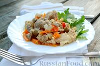 Фото приготовления рецепта: Мясо по-французски с грибами и соусом бешамель - шаг №9