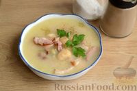 Фото приготовления рецепта: Фасолевый суп с копчёным мясом - шаг №13