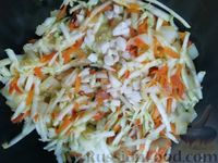 Фото приготовления рецепта: Сырный суп с гречкой и овощами - шаг №9