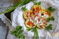 Фото к рецепту: Омлет с овощами "Цветок"