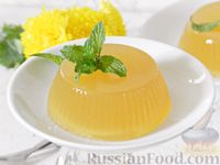 Фото к рецепту: Лимонно-имбирное желе на основе зелёного чая
