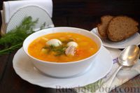 Фото приготовления рецепта: Куриный суп с пшеном и перепелиными яйцами - шаг №15