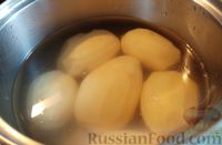 Фото приготовления рецепта: Хычин с сыром и картофелем (пресный пирог) - шаг №4