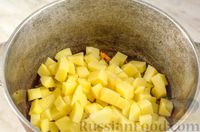 Фото приготовления рецепта: Фасолевый суп с копченой грудинкой - шаг №8