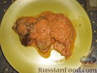 Фото приготовления рецепта: Голубцы из савойской капусты с мясо-грибной начинкой - шаг №21