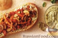 Фото к рецепту: Бутерброды из чиабатты, куриного филе и овощей