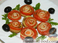 Фото приготовления рецепта: Картофельная запеканка  с помидорами "Серпантин" - шаг №10