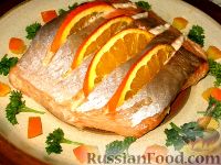 Фото к рецепту: Апельсиновая семга