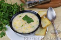 Фото приготовления рецепта: Сырный суп с индейкой, тыквой и редькой - шаг №15