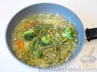 Фото приготовления рецепта: Филе трески с рисом и овощами - шаг №10