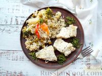 Фото приготовления рецепта: Филе трески с рисом и овощами - шаг №15