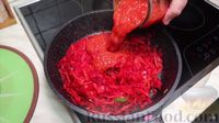 Фото приготовления рецепта: "Лапша" из кабачков с луком, морковью и яйцами - шаг №9