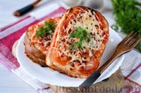 Фото к рецепту: Горячие бутерброды с луково-томатным соусом и сыром