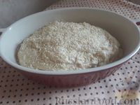 Фото приготовления рецепта: Бездрожжевой хлеб на сыворотке, с отрубями - шаг №4