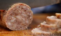 Фото к рецепту: Домашняя колбаса "Мясное ассорти"