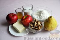 Фото приготовления рецепта: Яблочно-грушевый крамбл с мёдом и орехами - шаг №1