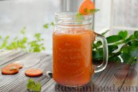 Фото к рецепту: Морковно-яблочный смузи с корнем сельдерея и мёдом