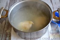 Фото приготовления рецепта: Суп из тыквы с пшеном, шампиньонами и консервированным горошком - шаг №2