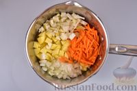 Фото приготовления рецепта: Суп с куриным фаршем, гречкой и капустой - шаг №6