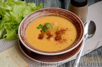 Фото приготовления рецепта: Овощной суп-пюре с сыром и гренками - шаг №16