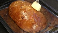 Фото приготовления рецепта: Сдобный рождественский хлеб с цукатами, сухофруктами, орехами и пряностями - шаг №15