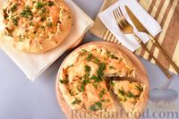 Фото к рецепту: Галеты с картошкой, курицей, грибами и сыром
