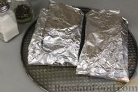 Фото приготовления рецепта: Яичница в лаваше с ветчиной и сыром (в духовке) - шаг №9