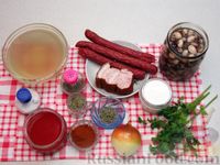 Фото приготовления рецепта: Фасолевый суп с колбасками - шаг №1
