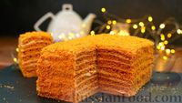 Фото приготовления рецепта: Торт "Карамелька" со сгущёнкой (без раскатки коржей) - шаг №15