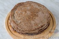 Фото приготовления рецепта: Печёночный торт с грибами и сыром - шаг №9