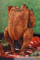 Фото к рецепту: Курица, приготовленная на гриле