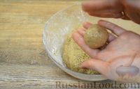 Фото приготовления рецепта: Овсяное печенье с изюмом и корицей (без яиц) - шаг №6