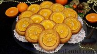 Фото к рецепту: Праздничное печенье "Мандаринки" из миндальной муки