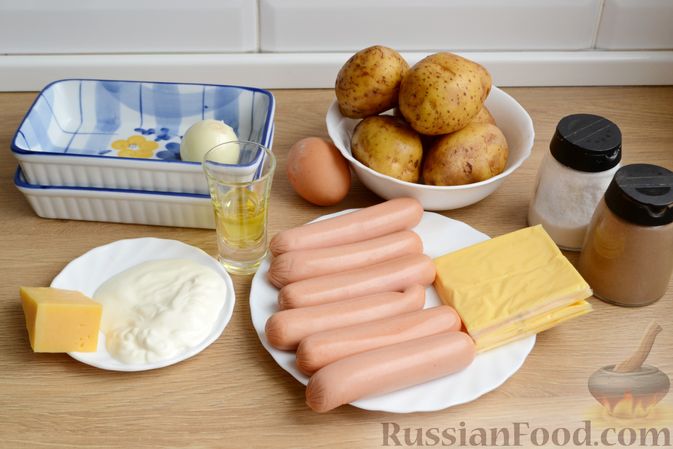 Как приготовить картофельную запеканку с сосисками: