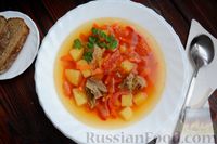 Фото приготовления рецепта: Суп с говядиной и овощами - шаг №14