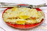 Фото к рецепту: Яичница с помидором и сыром в лаваше