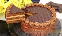 Фото приготовления рецепта: Шоколадный торт "Пражский" - шаг №24