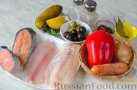 Фото приготовления рецепта: Рыбная солянка - шаг №1