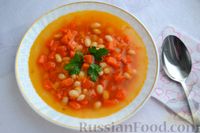 Фото приготовления рецепта: Фасолевый суп с тыквой и имбирём - шаг №15