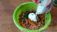 Фото приготовления рецепта: Салат «Торнадо» с куриной печенью и морковью по-корейски - шаг №6