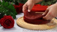 Фото приготовления рецепта: Торт "Красный бархат" - шаг №20