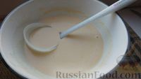 Фото приготовления рецепта: Блинчики на молоке, с начинкой из мяса и сыра - шаг №6