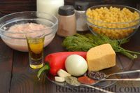 Фото приготовления рецепта: Макароны с куриным фаршем в молочно-сырном соусе, на сковороде - шаг №1