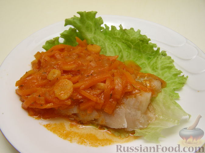 Скумбрия под маринадом из моркови и лука — рецепт с фото пошагово